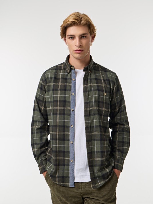 Camisa xadrez em flanela Camisa xadrez em flanela