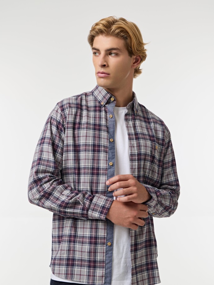 Camisa xadrez em flanela Camisa xadrez em flanela