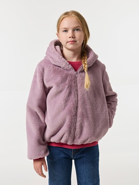 Casaco de pelo sinttico