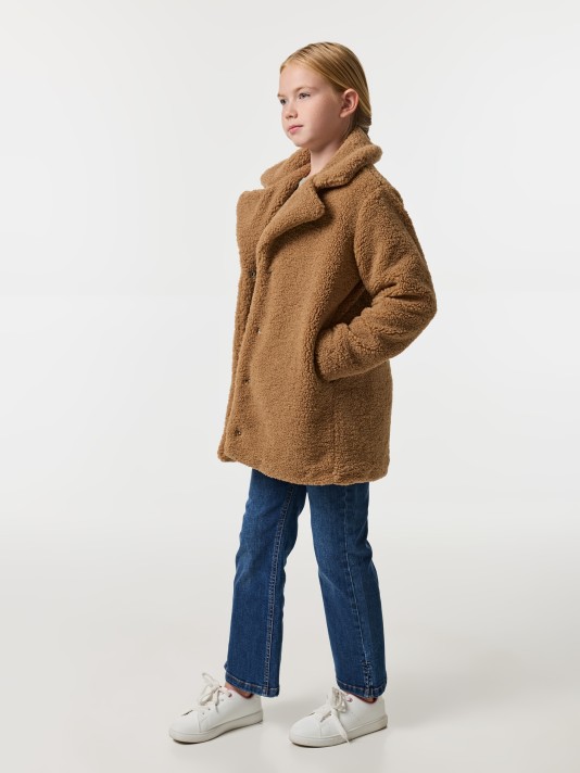 Casaco de pelo encaracolado Casaco de pelo encaracolado