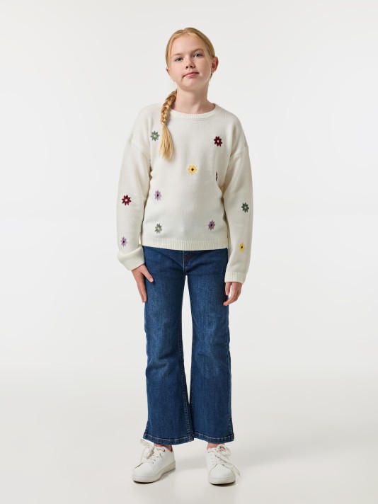 Camisola de malha com bordados Camisola de malha com bordados