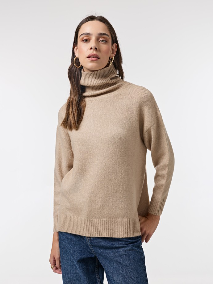 Camisola de gola alta