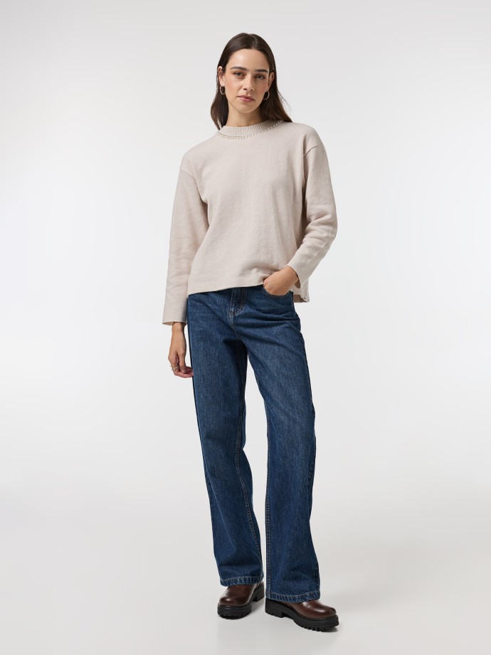 Camisola com apliques Camisola com apliques