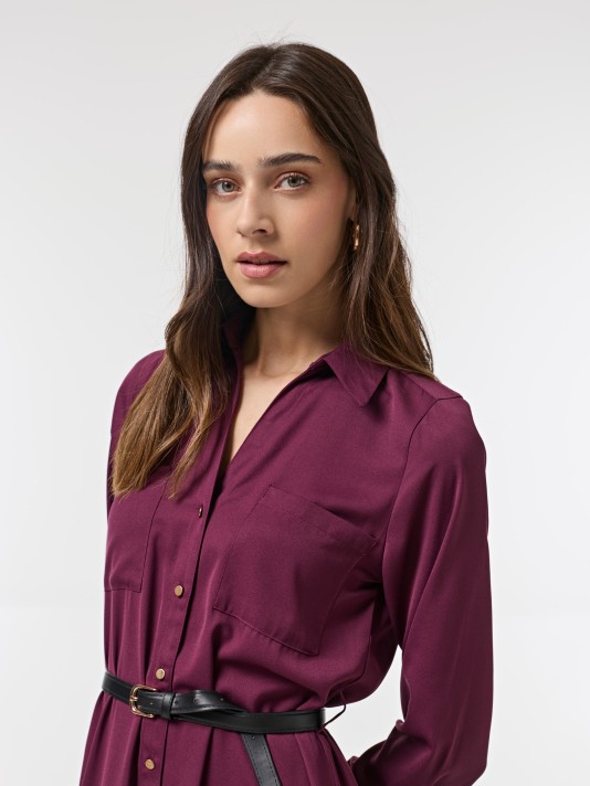 Vestido estilo camiseiro Vestido estilo camiseiro