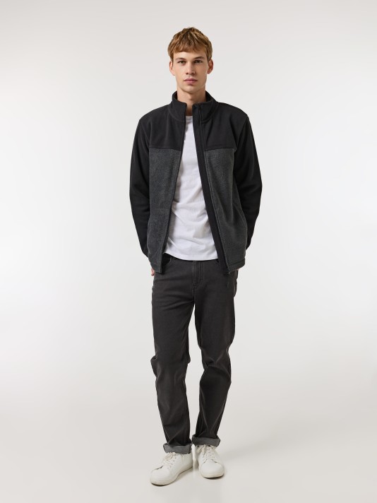 Casaco polar bicolor Casaco polar bicolor