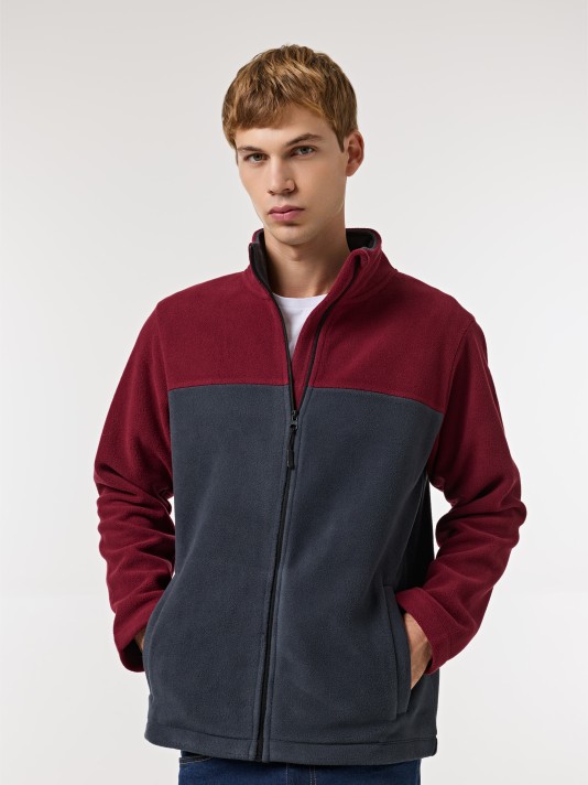 Casaco polar bicolor Casaco polar bicolor