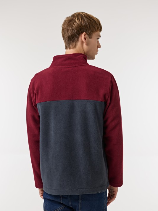 Casaco polar bicolor Casaco polar bicolor