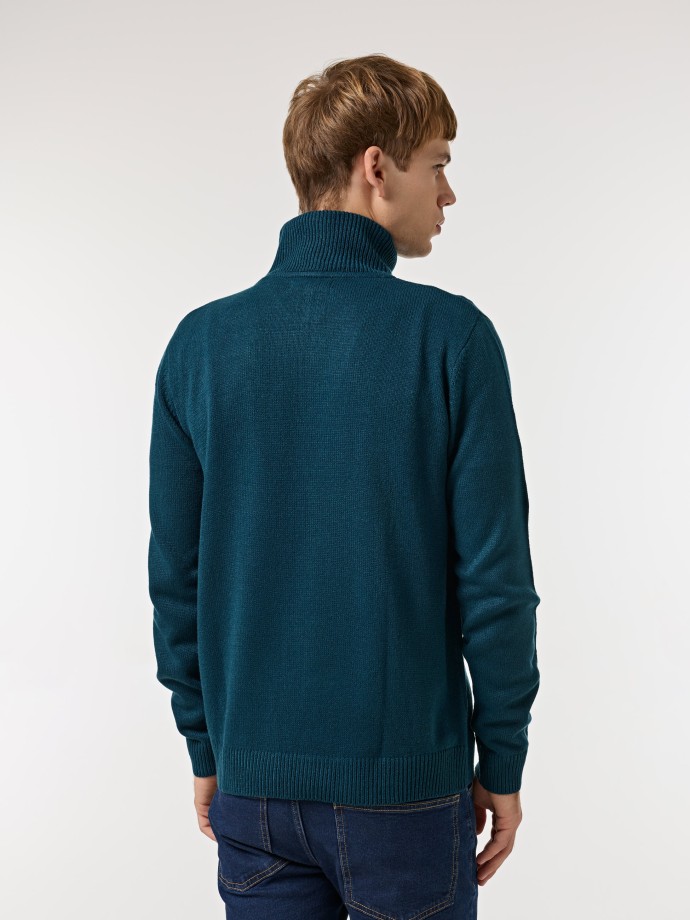 Camisola de malha com gola