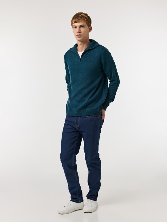 Camisola de malha com gola Camisola de malha com gola