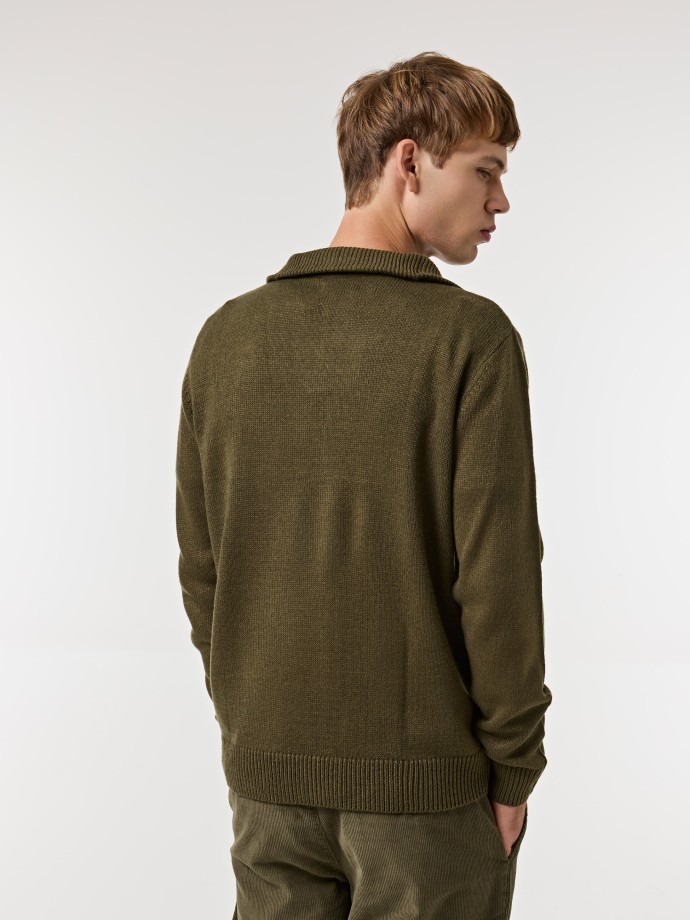 Camisola de malha com gola Camisola de malha com gola