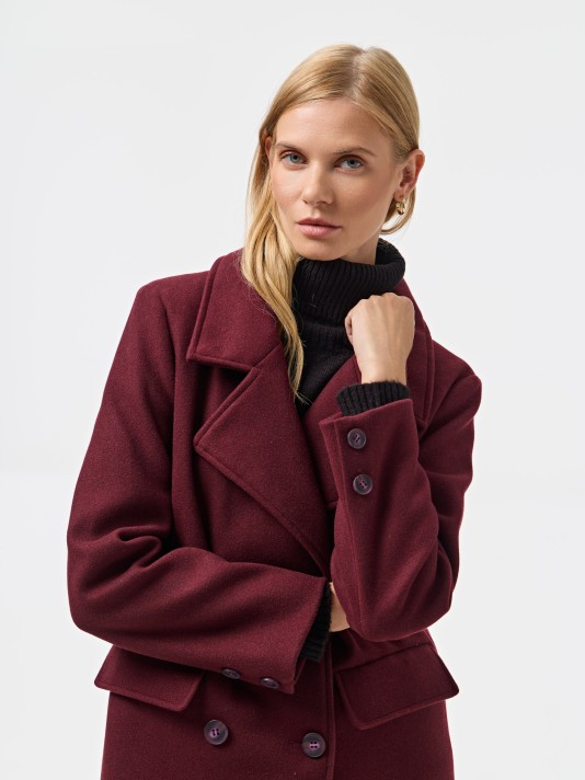 Casaco comprido clássico Casaco comprido clássico