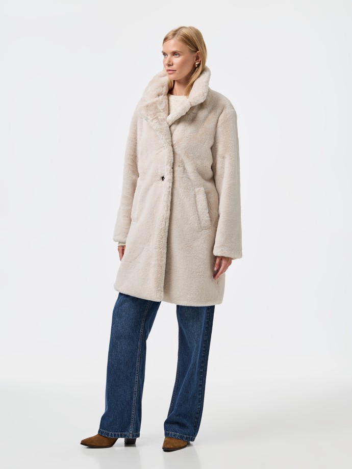 Casaco de pelo sinttico