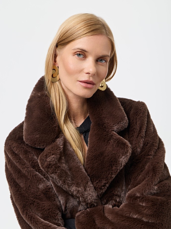 Casaco de pelo sinttico