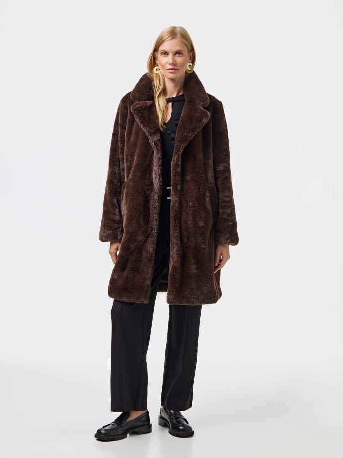 Casaco de pelo sinttico