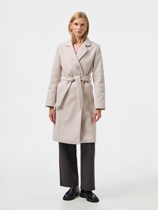 Casaco com gola de pelo removível Casaco com gola de pelo removível