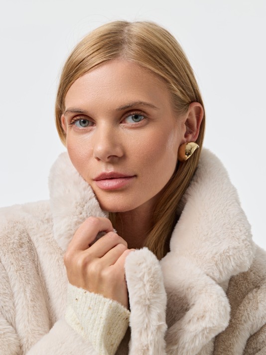 Casaco de pelo sintético Casaco de pelo sintético