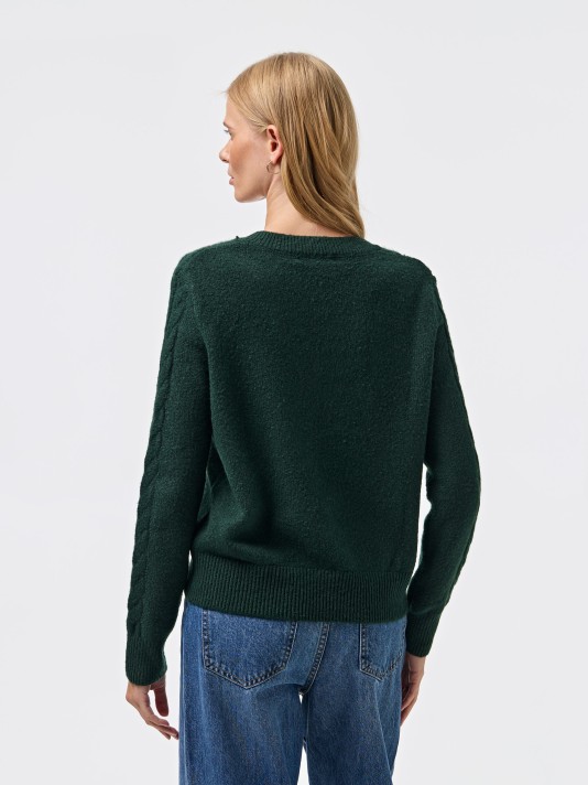 Camisola de malha com strass Camisola de malha com strass