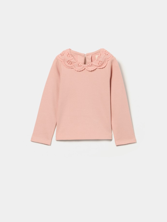 Camisola com gola peter pan Camisola com gola peter pan