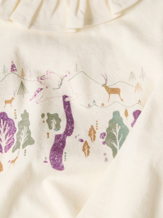 Camisola com folho Camisola com folho