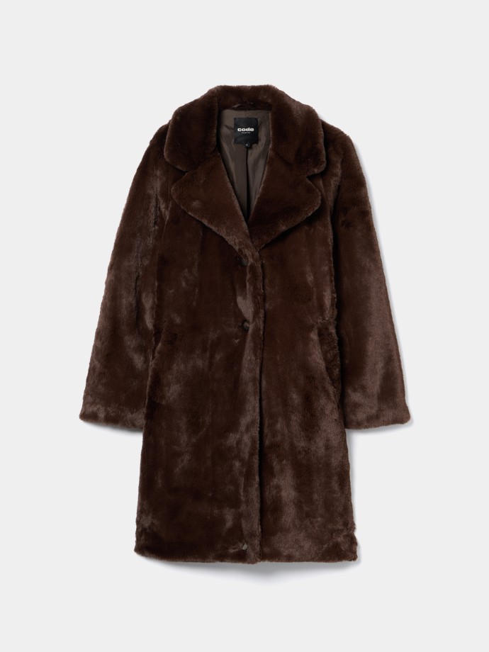 Casaco de pelo sinttico