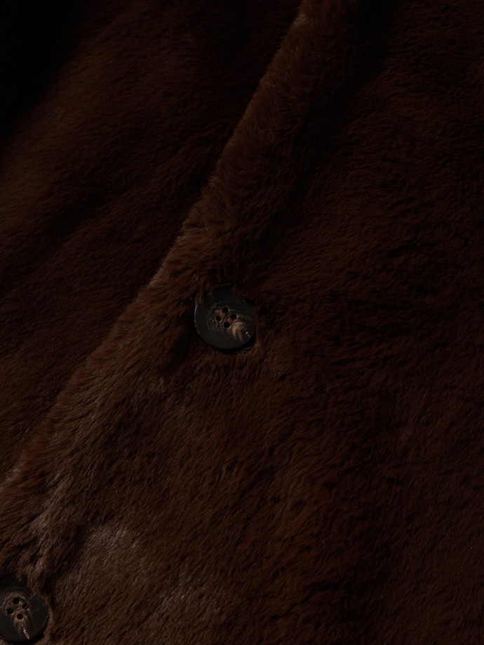 Casaco de pelo sinttico