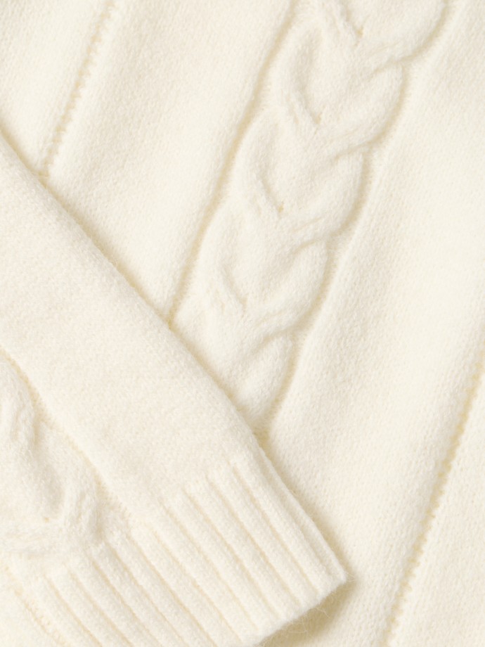 Camisola de malha entrançada Camisola de malha entrançada