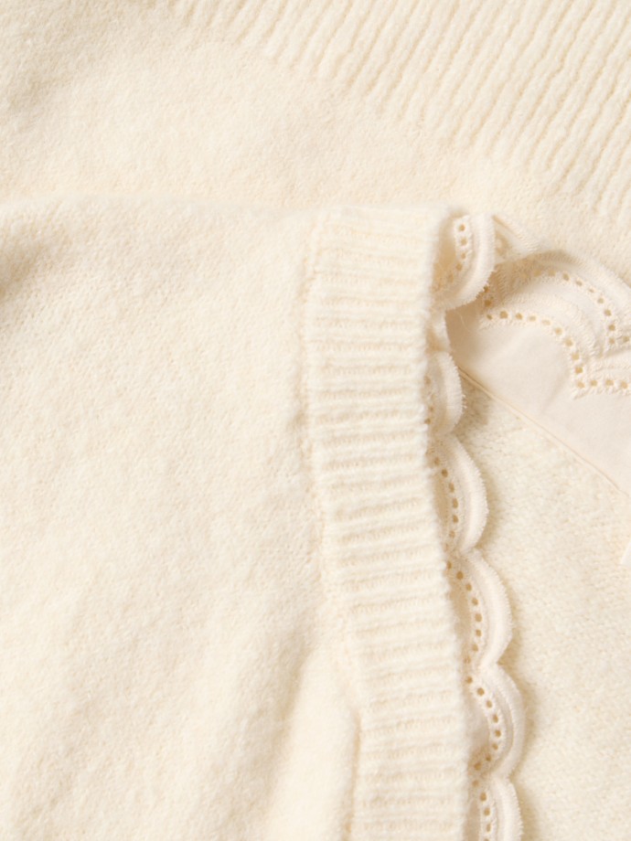 Camisola de malha com bordado