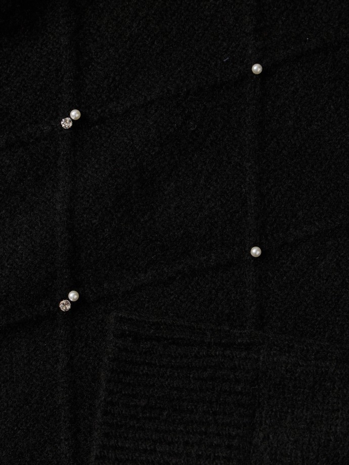 Camisola de malha com prolas