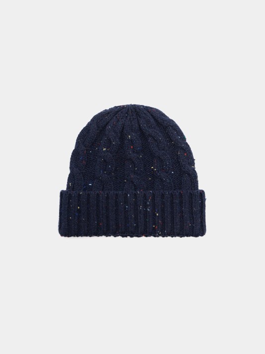 Gorro com malha colorida