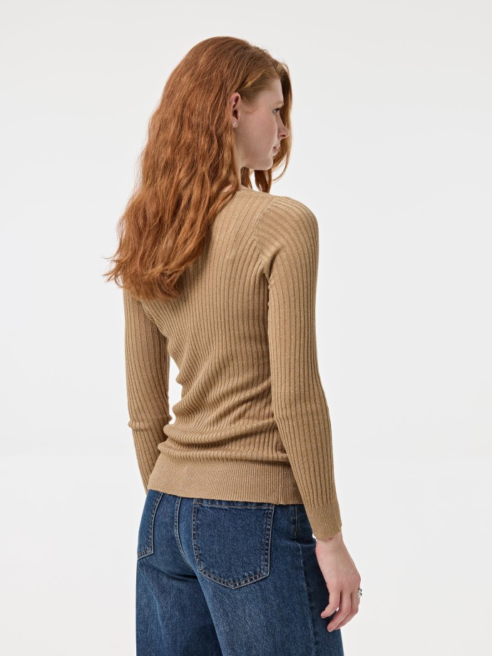 Camisola malha com brilhantes