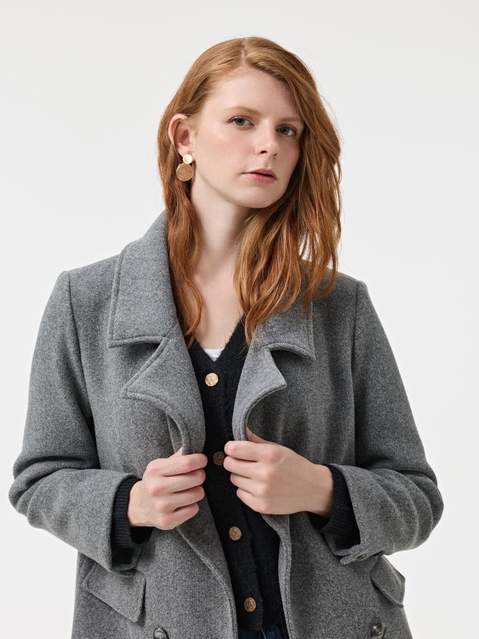 Casaco comprido clssico