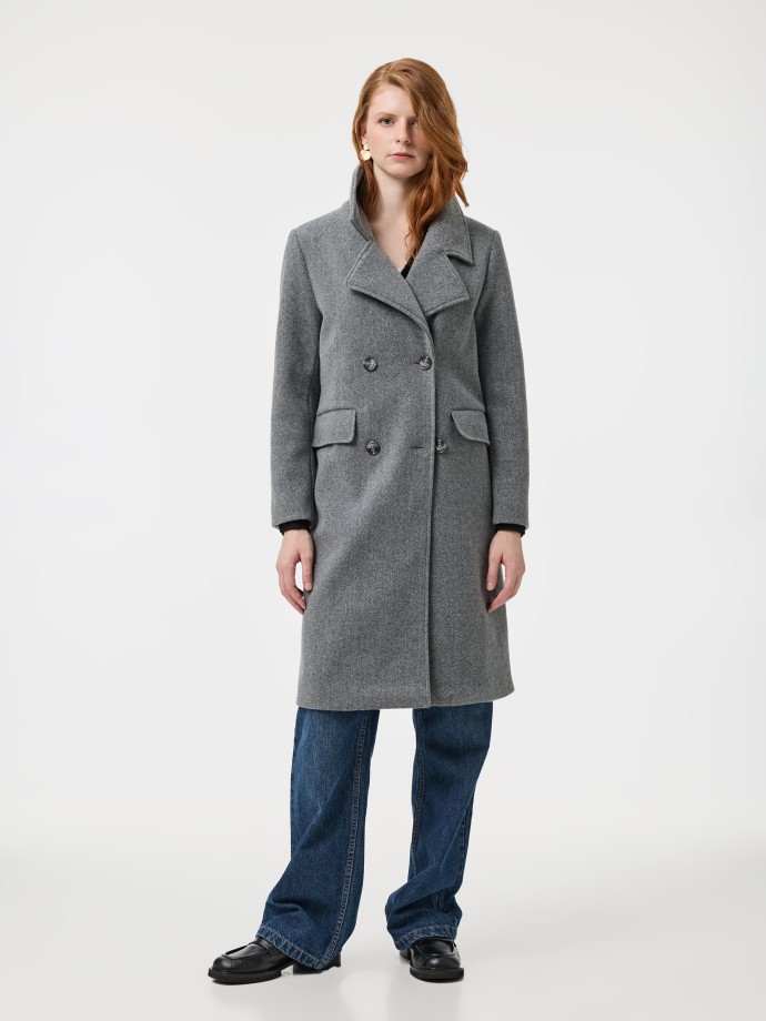 Casaco comprido clssico