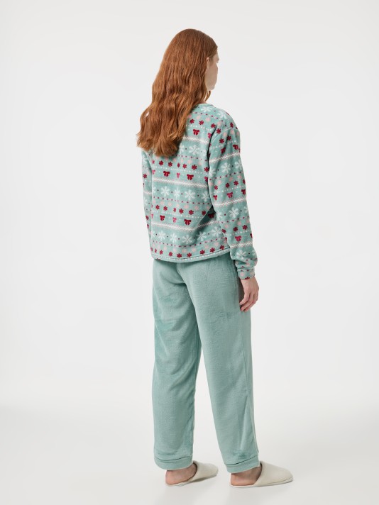 Pijama polar estampado Pijama polar estampado
