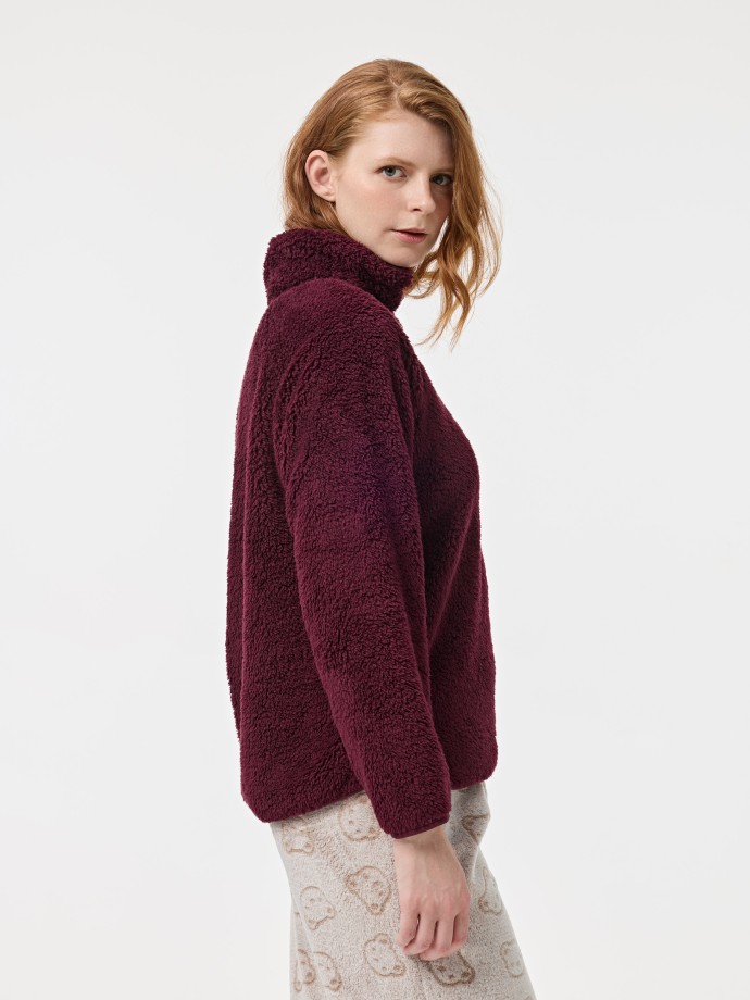 Camisola em sherpa Camisola em sherpa