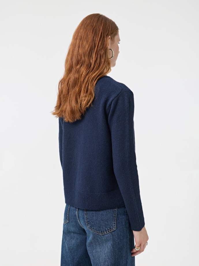 Camisola de malha com bordado