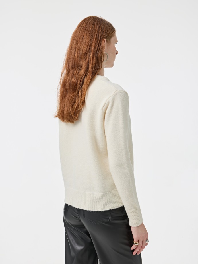 Camisola de malha com bordado