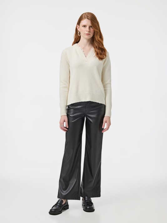 Camisola de malha com bordado Camisola de malha com bordado