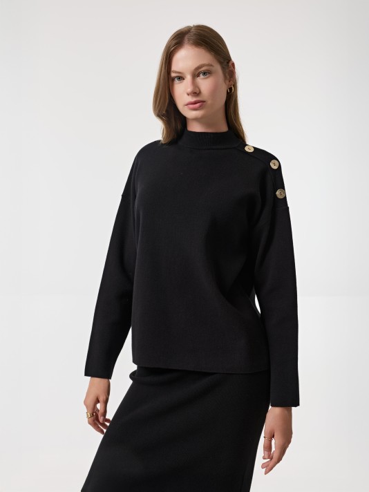 Camisola com botões Camisola com botões