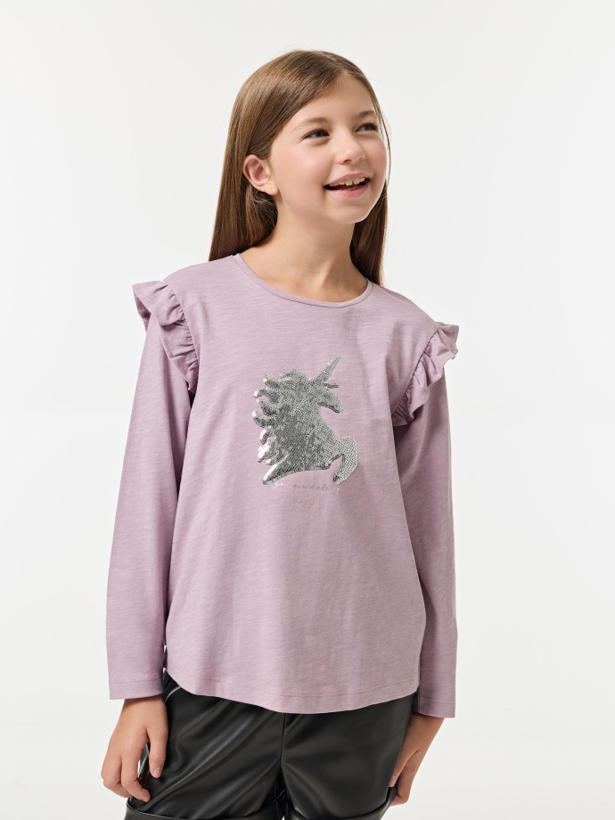 Camisola com lantejoulas