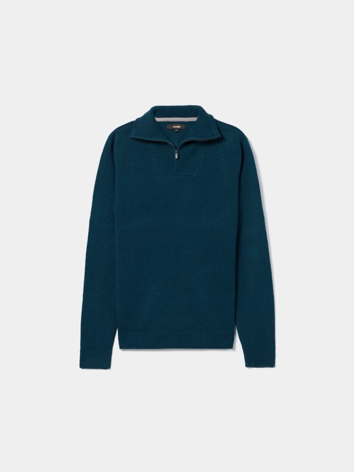 Camisola de malha com gola