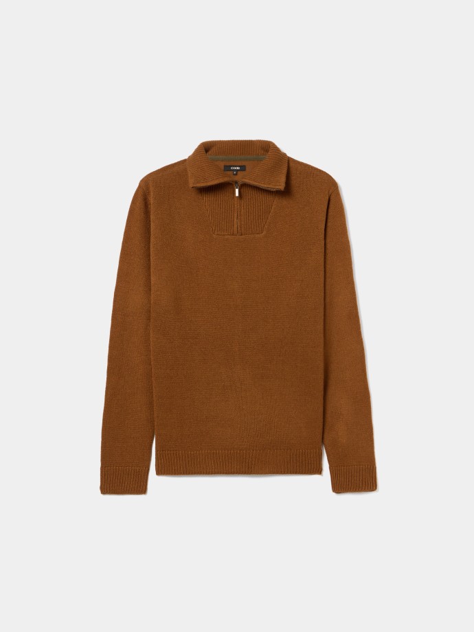 Camisola de malha com gola Camisola de malha com gola