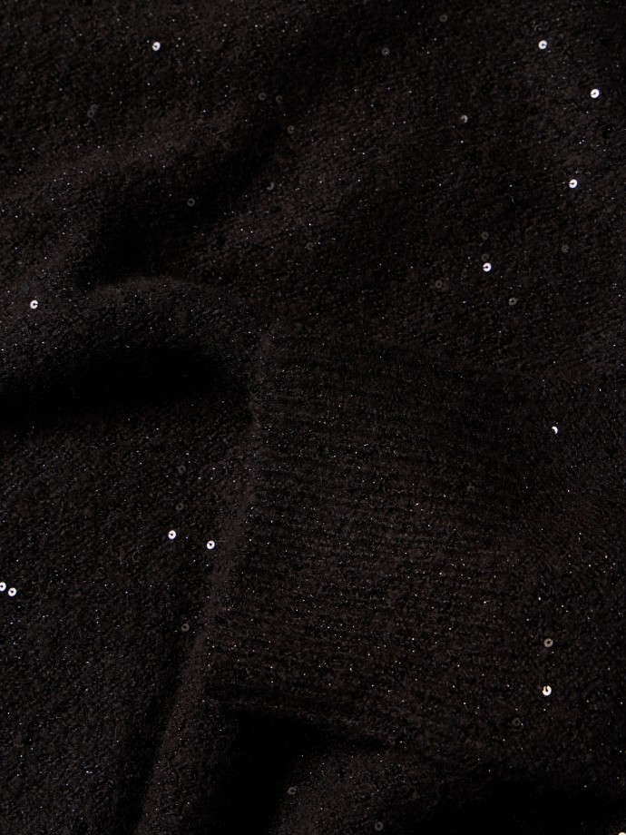 Camisola de malha com lantejoulas