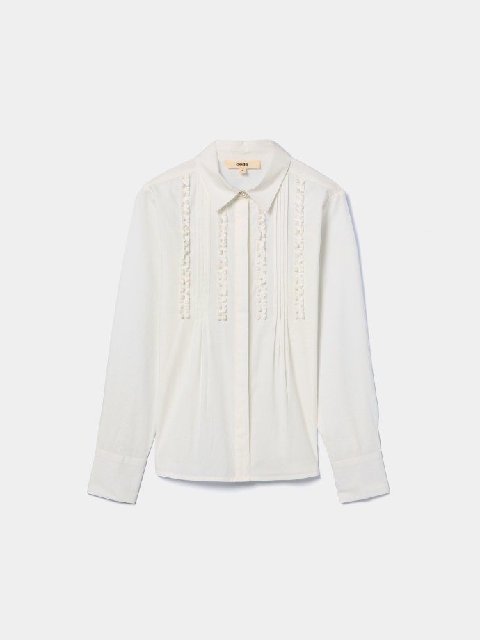 Camisa com franzidos