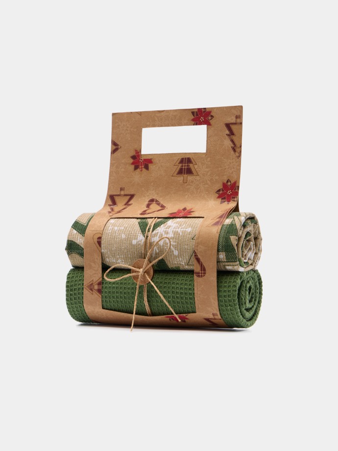 Conjunto de 2 panos de Natal Conjunto de 2 panos de Natal