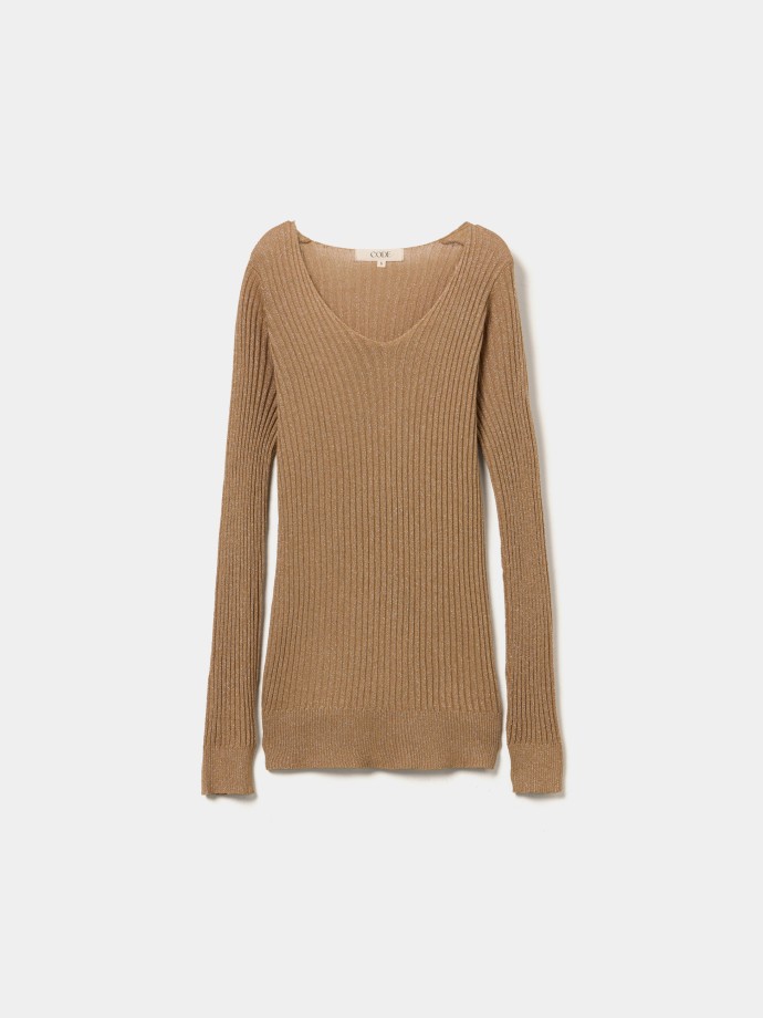 Camisola malha com brilhantes