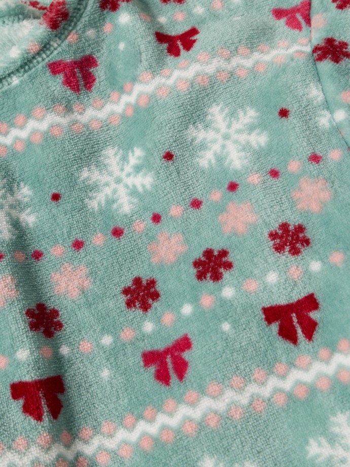 Pijama polar estampado