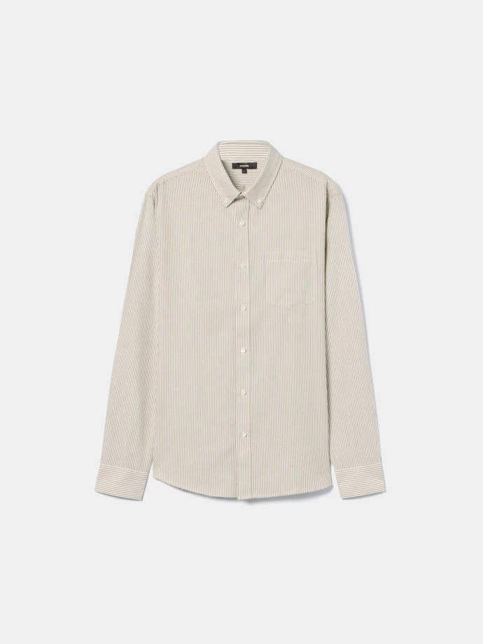 Camisa clássica às riscas Camisa clássica às riscas
