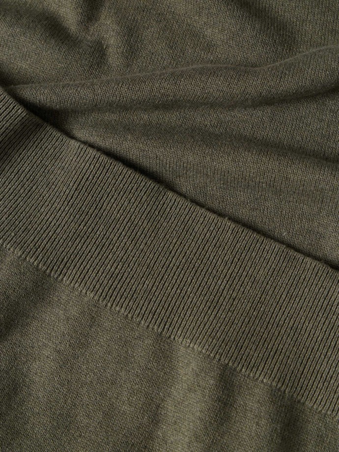 Camisola de malha com decote redondo