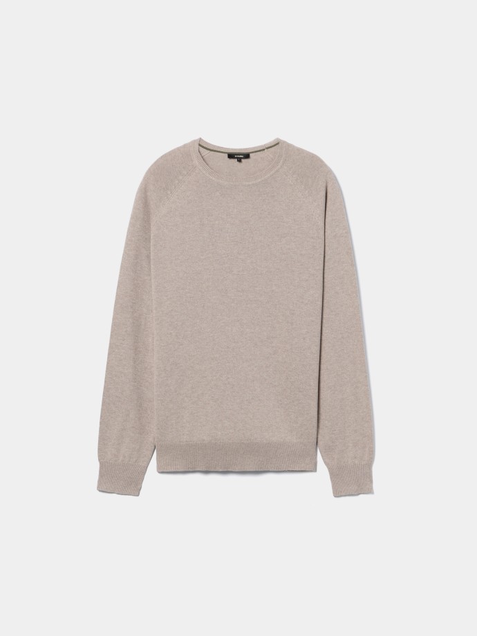 Camisola de malha com decote redondo