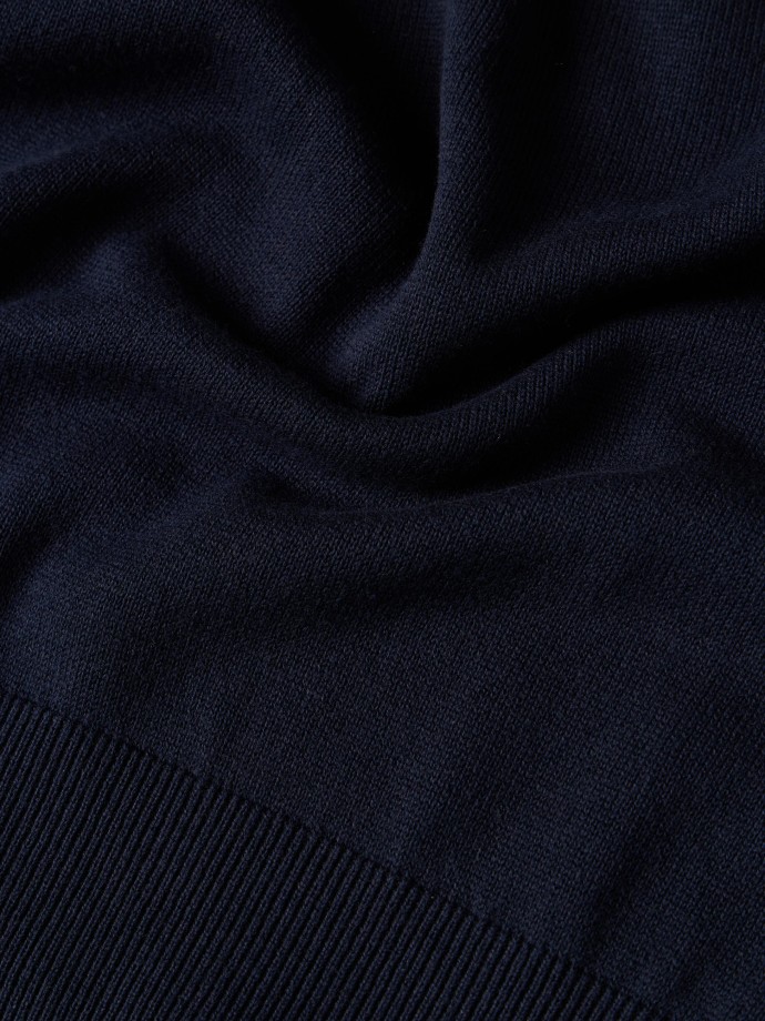 Camisola de malha com decote em V